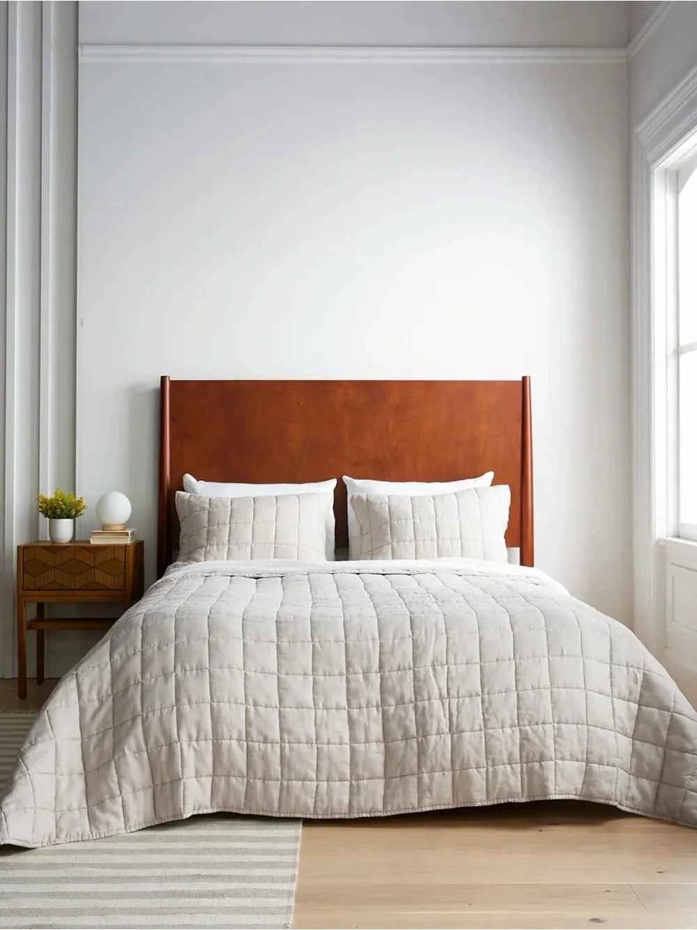 Quince Cream Quilted Comforter